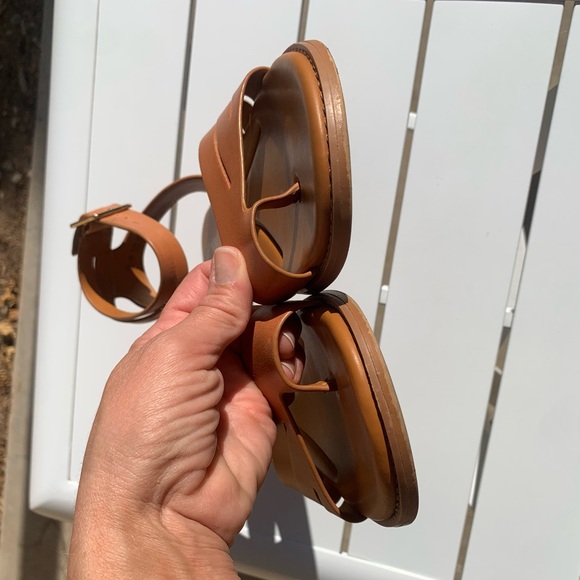 Sarto brown leather sandals size 9.5 M - Picture 8 of 13